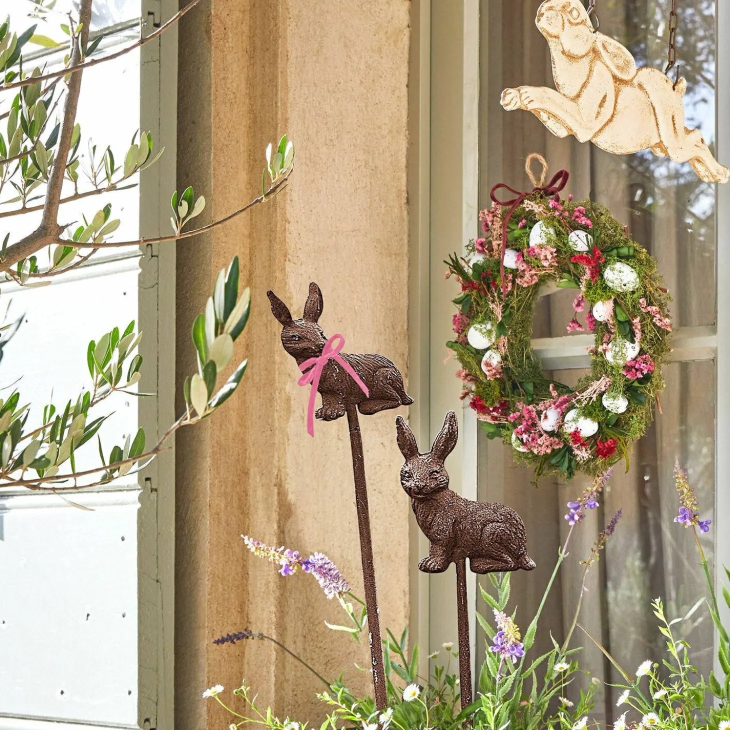Coppia di aste da giardino Dariyah