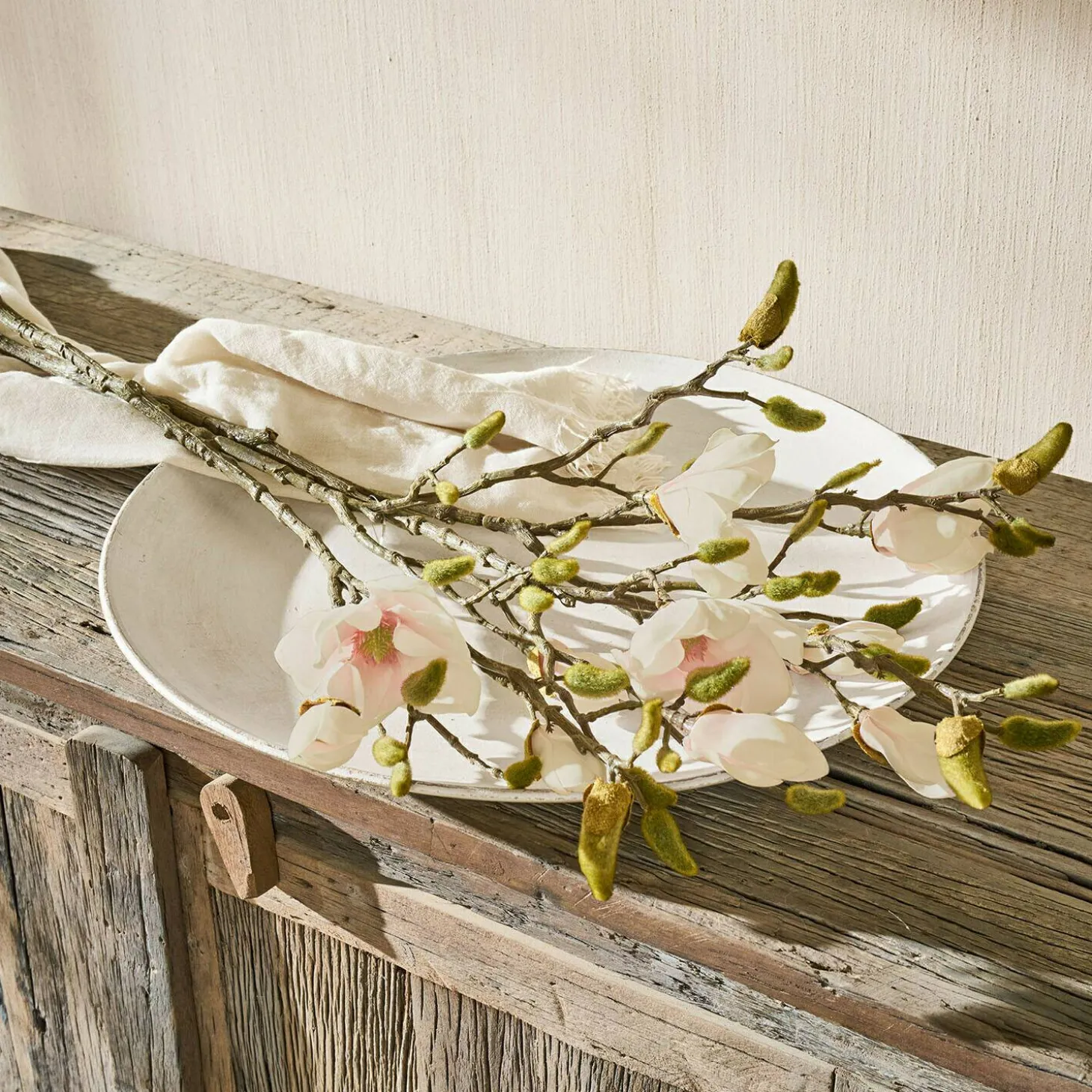 Coppia di fiori decorativi Aurélines