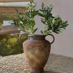 Coppia di rametti d’ulivo decorativi Olives