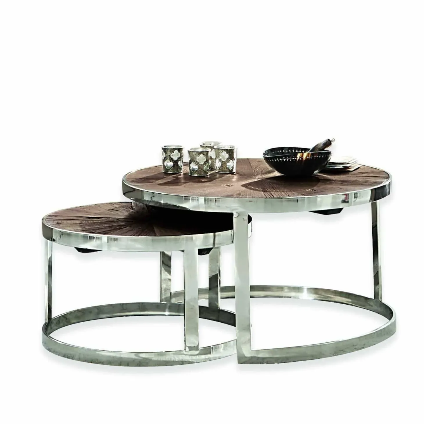 Coppia di tavolini da salotto Houghton