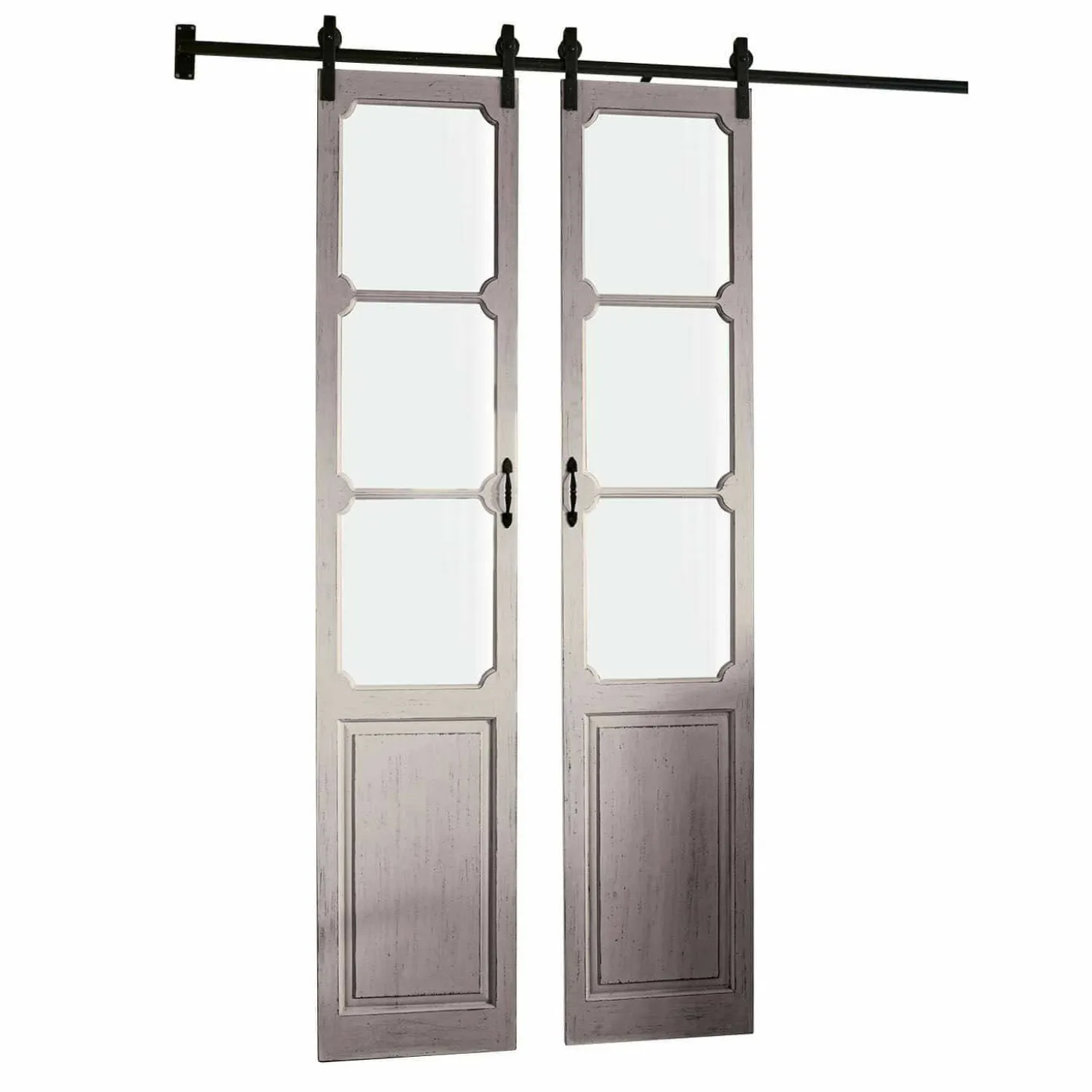 Porta scorrevole a doppia anta Tibout