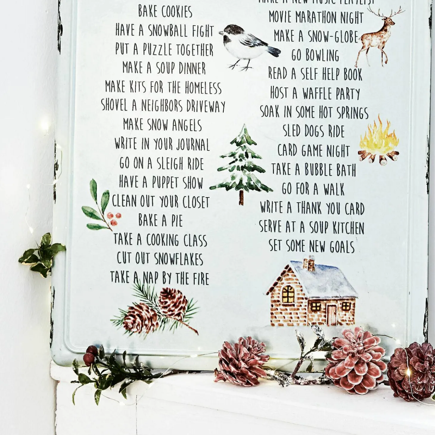 Quadretto decorativo List