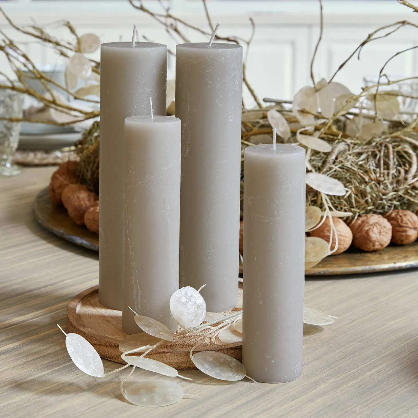Set di 4 candele Avinal