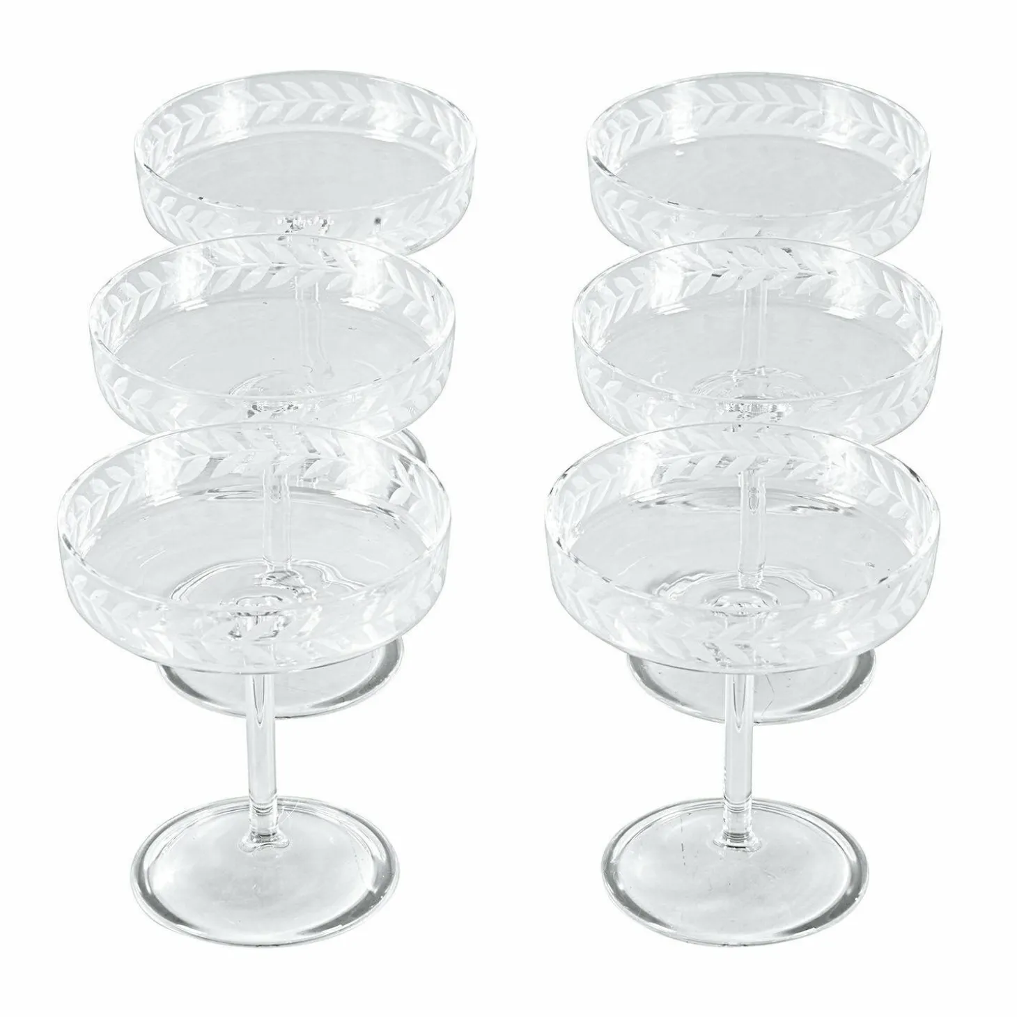 Set di 6 coppe per champagne Macomb