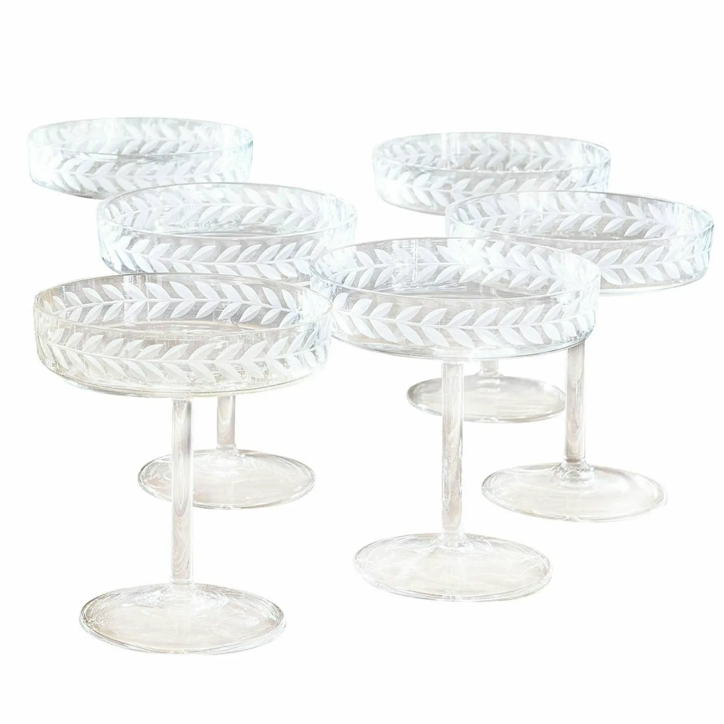 Set di 6 coppe per champagne Macomb