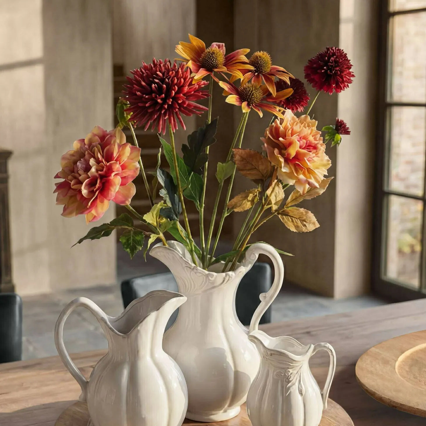 Set di 4 fiori decorativi Zévrine