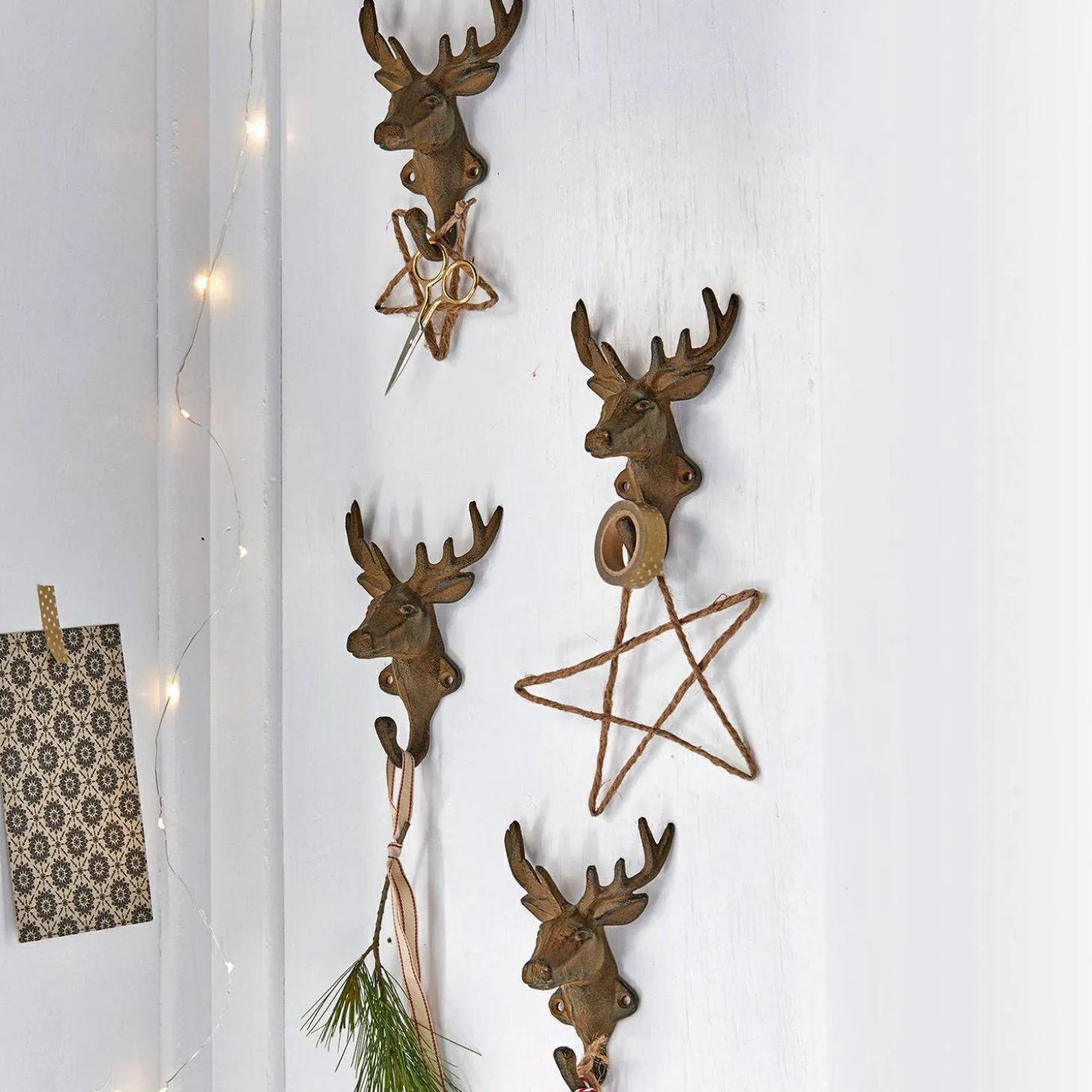 Set di 4 ganci Deer