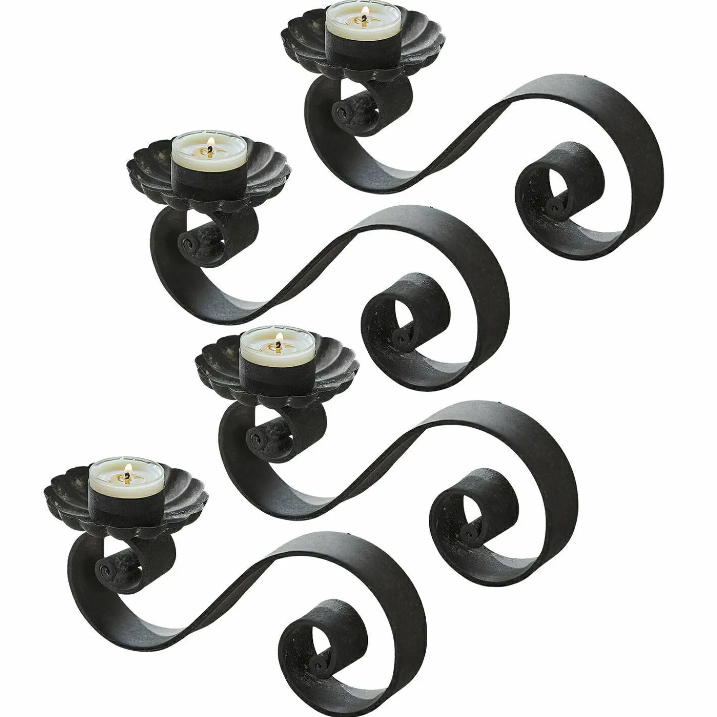 Set di 4 portacandele Vorelin