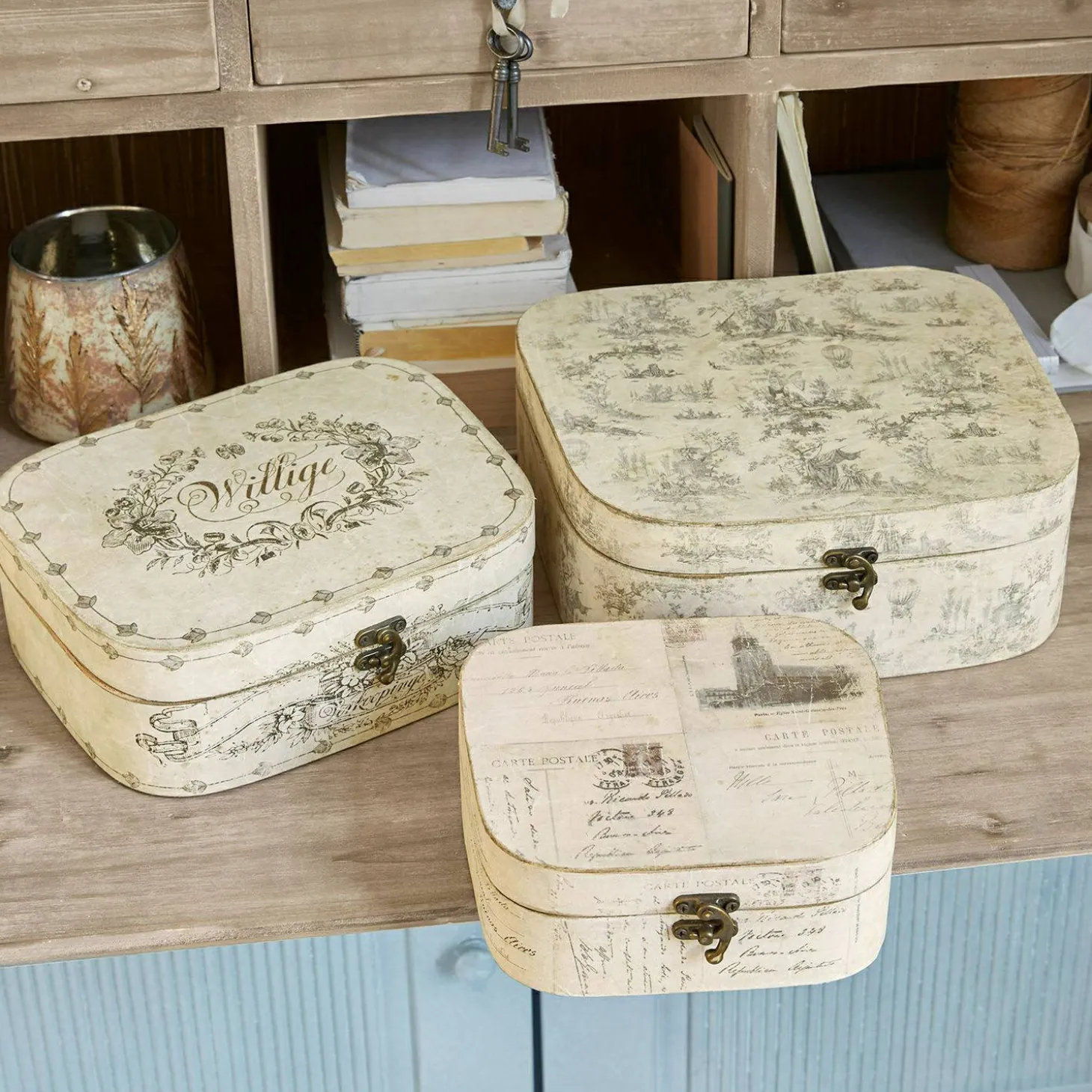 Set di 3 scatole Dedwen