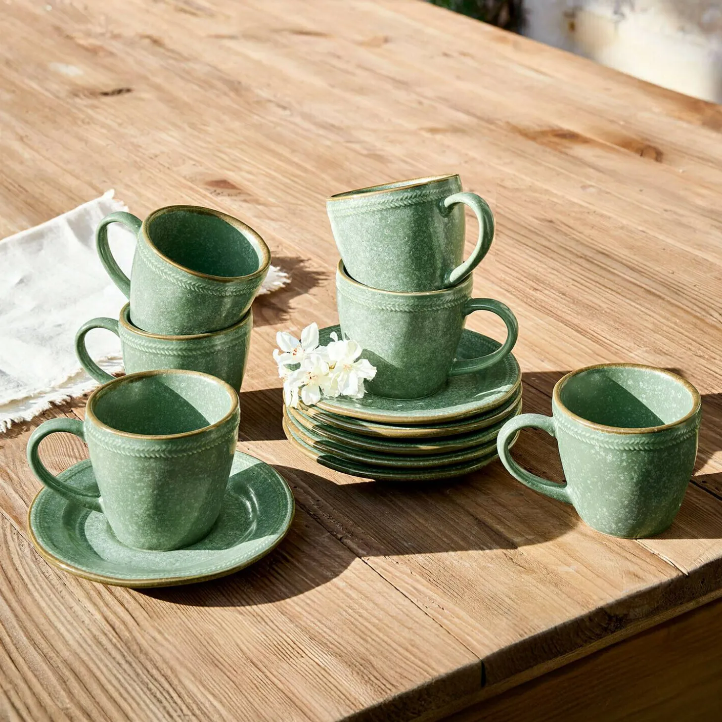 Set di 6 tazze con piattino Norrvik