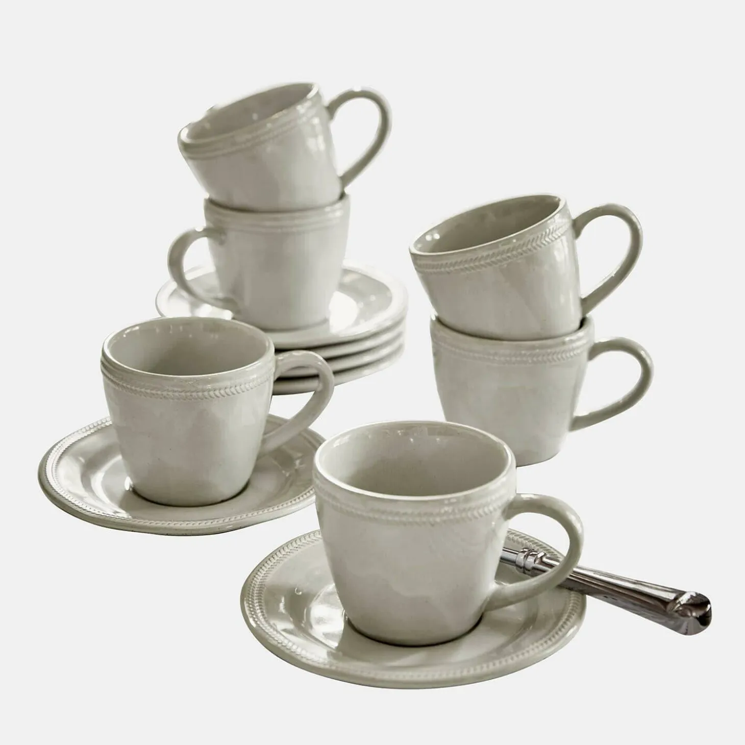 Set di 6 tazze con piattino Norrvik