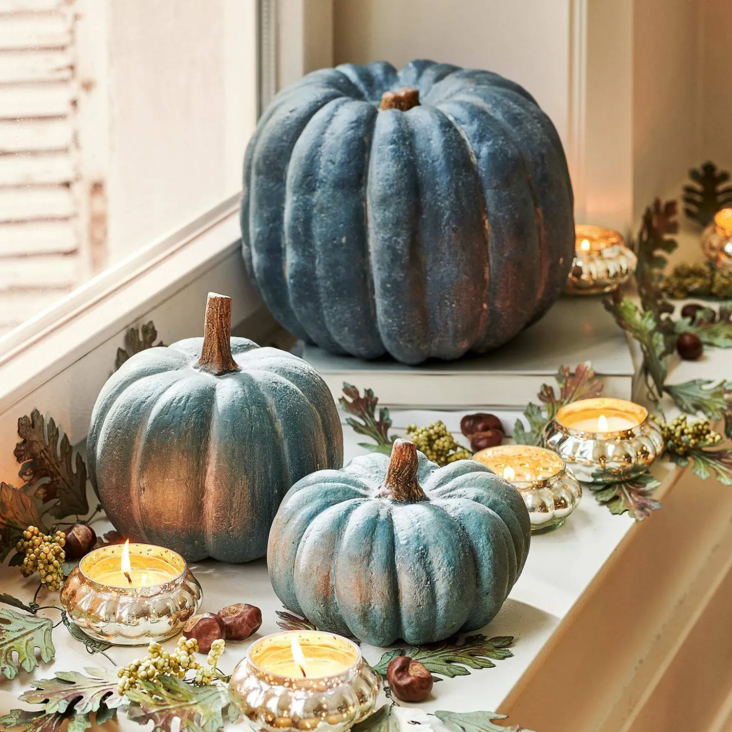 Set di 3 zucche decorative Pumpkin