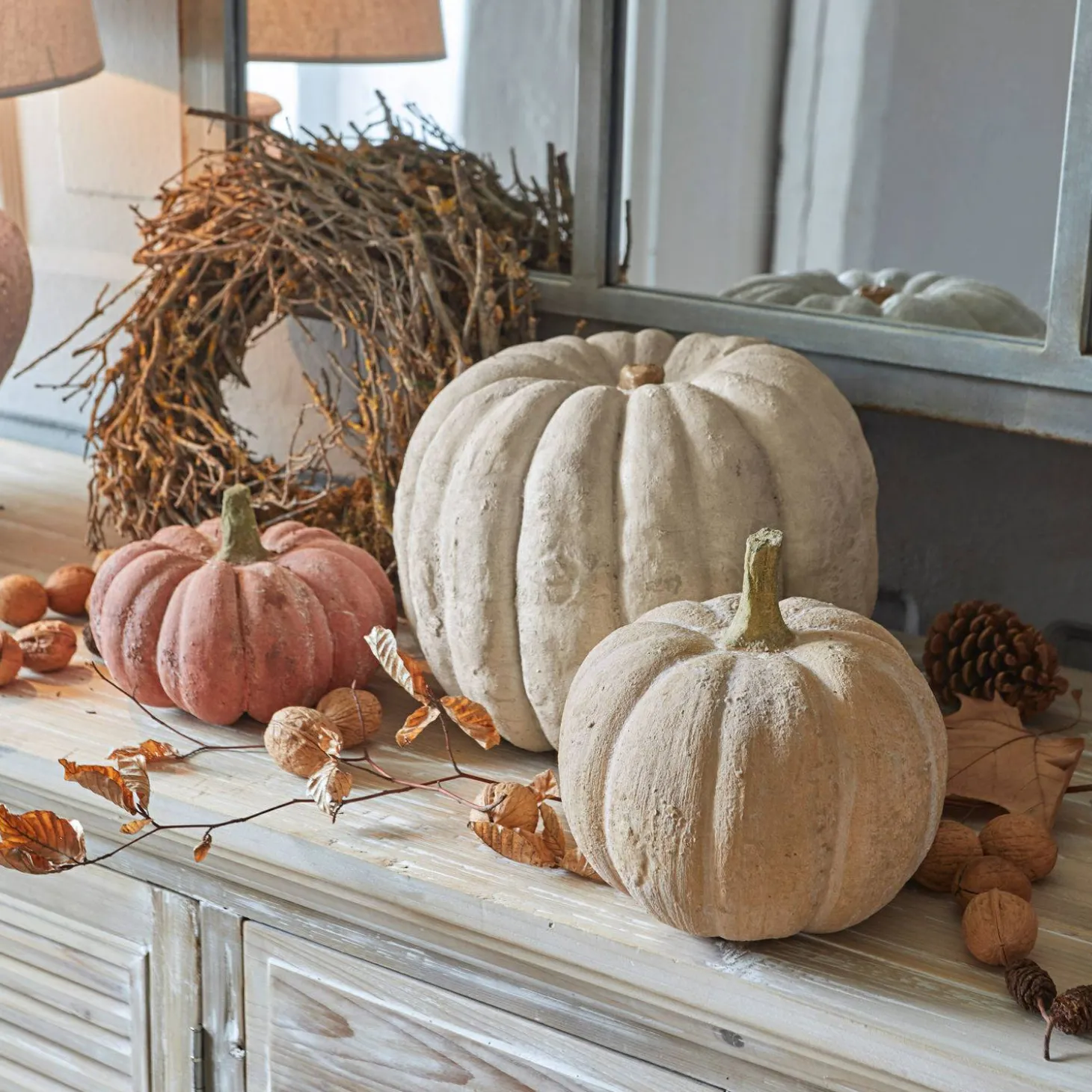 Set di 3 zucche decorative Pumpkin